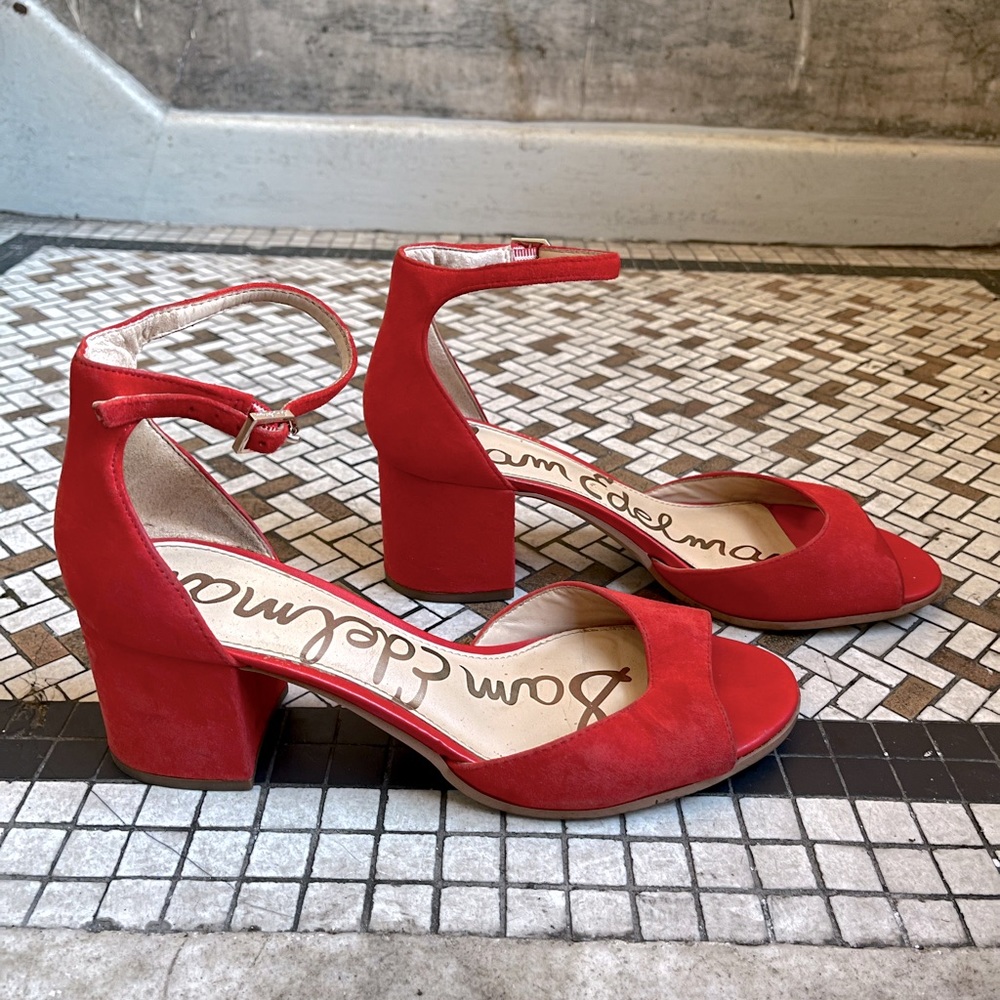 'SAM EDELMAN' Open Toe Heel